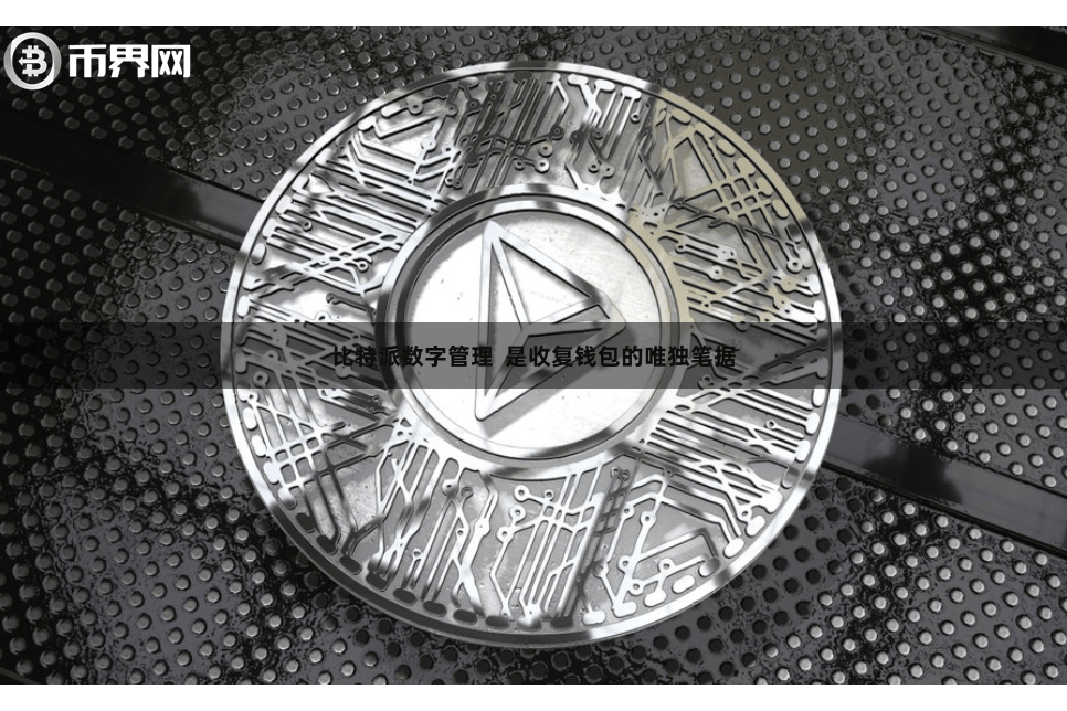 比特派数字管理 是收复钱包的唯独笔据