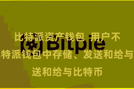比特派资产钱包 用户不错在比特派钱包中存储、发送和给与比特币